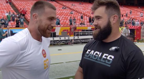 Travis Kelce and Jason Kelce.