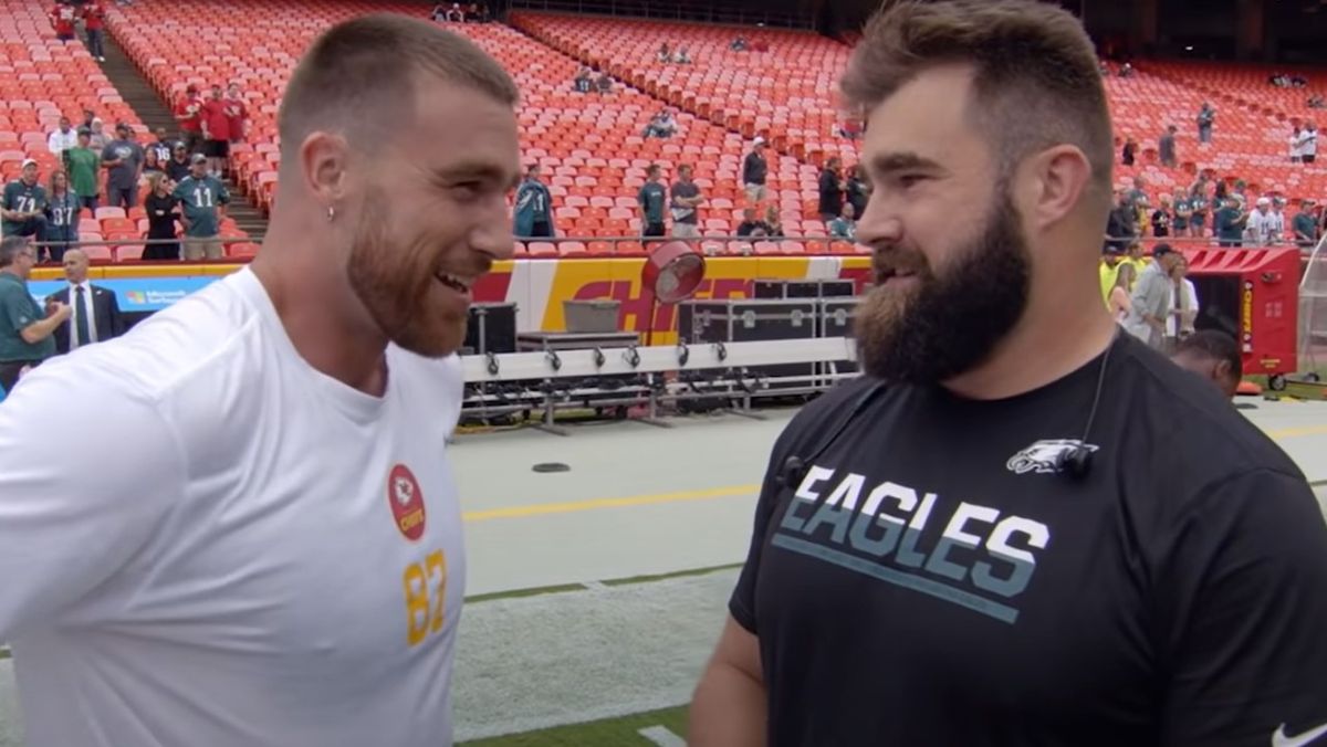 Travis Kelce and Jason Kelce.