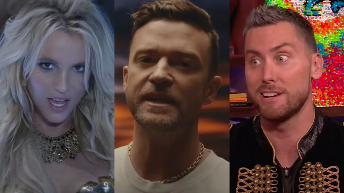 Britney Spears, Justin Timberlake and Lance Bass