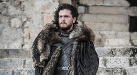 Jon Snow in coat on Game of Thrones