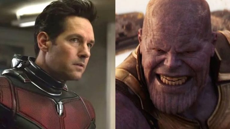 Ant-Man and Thanos side by side