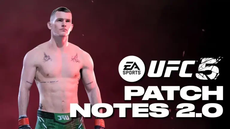 La mise à jour 1.004 d’EA UFC 5 propose le patch 2.0 ce 12 janvier