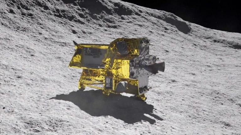 L’atterrisseur lunaire japonais SLIM est arrivé sur la Lune, mais il mourra probablement dans quelques heures