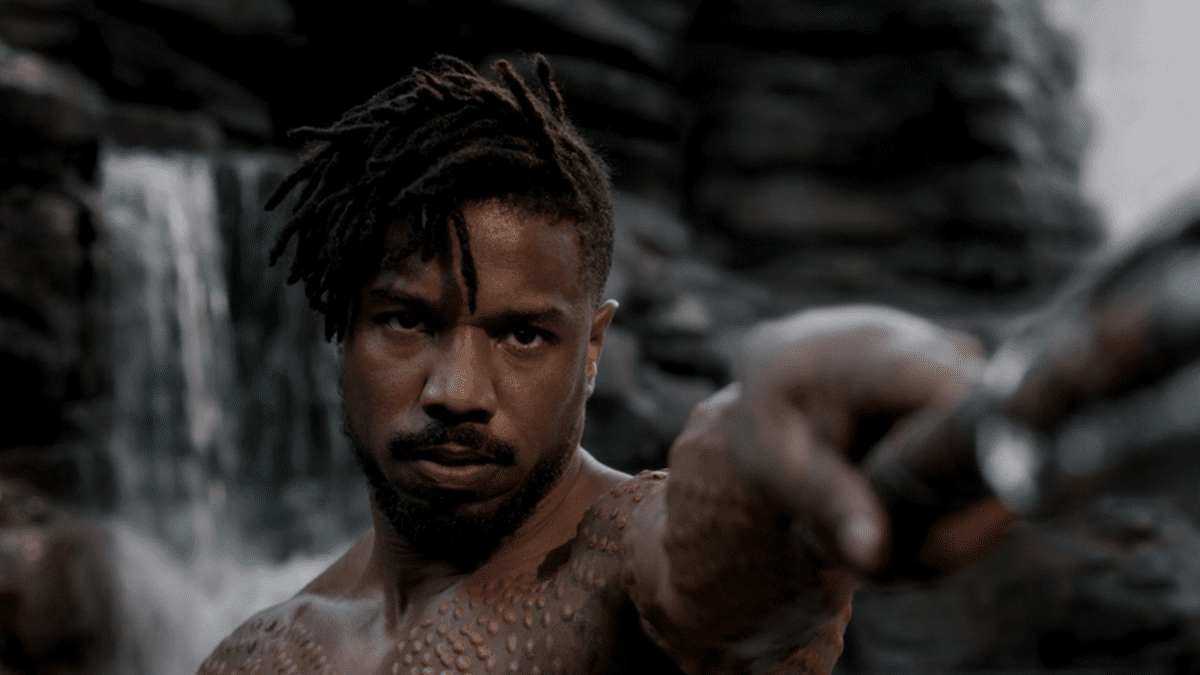 Michael B. Jordan as Killmonger in Black Panther