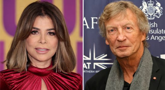 Paula Abdul and Nigel Lythgoe