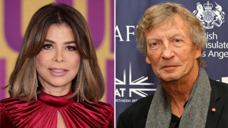 Paula Abdul and Nigel Lythgoe