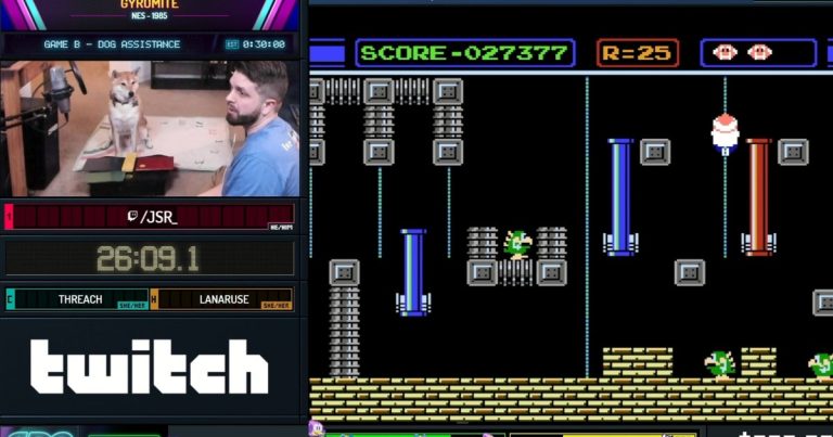 Regardez le moment où Peanut Butter devient le premier chien speedrunner à l’AGDQ 2024
