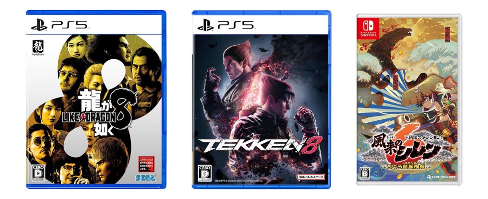 Sorties de jeux japonais de cette semaine : Like a Dragon : Infinite Wealth, Tekken 8, Shiren the Wanderer 6, et plus