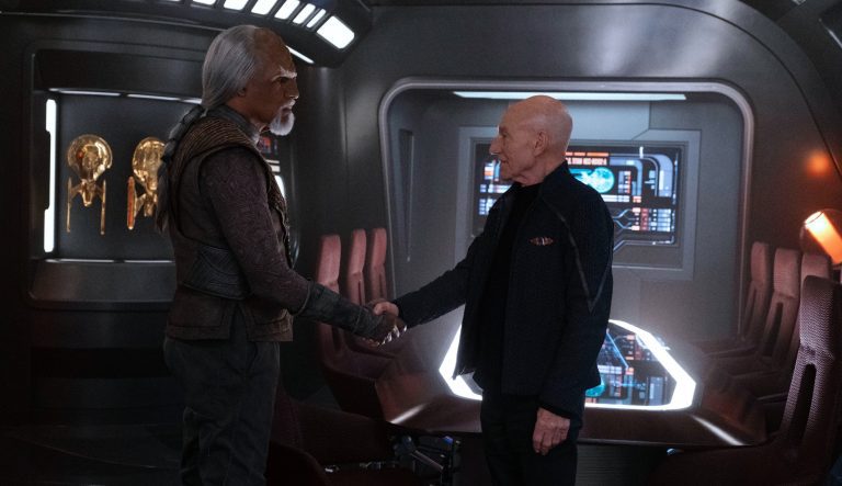 Jean-Luc and Worf in Star Trek: Picard Season 3