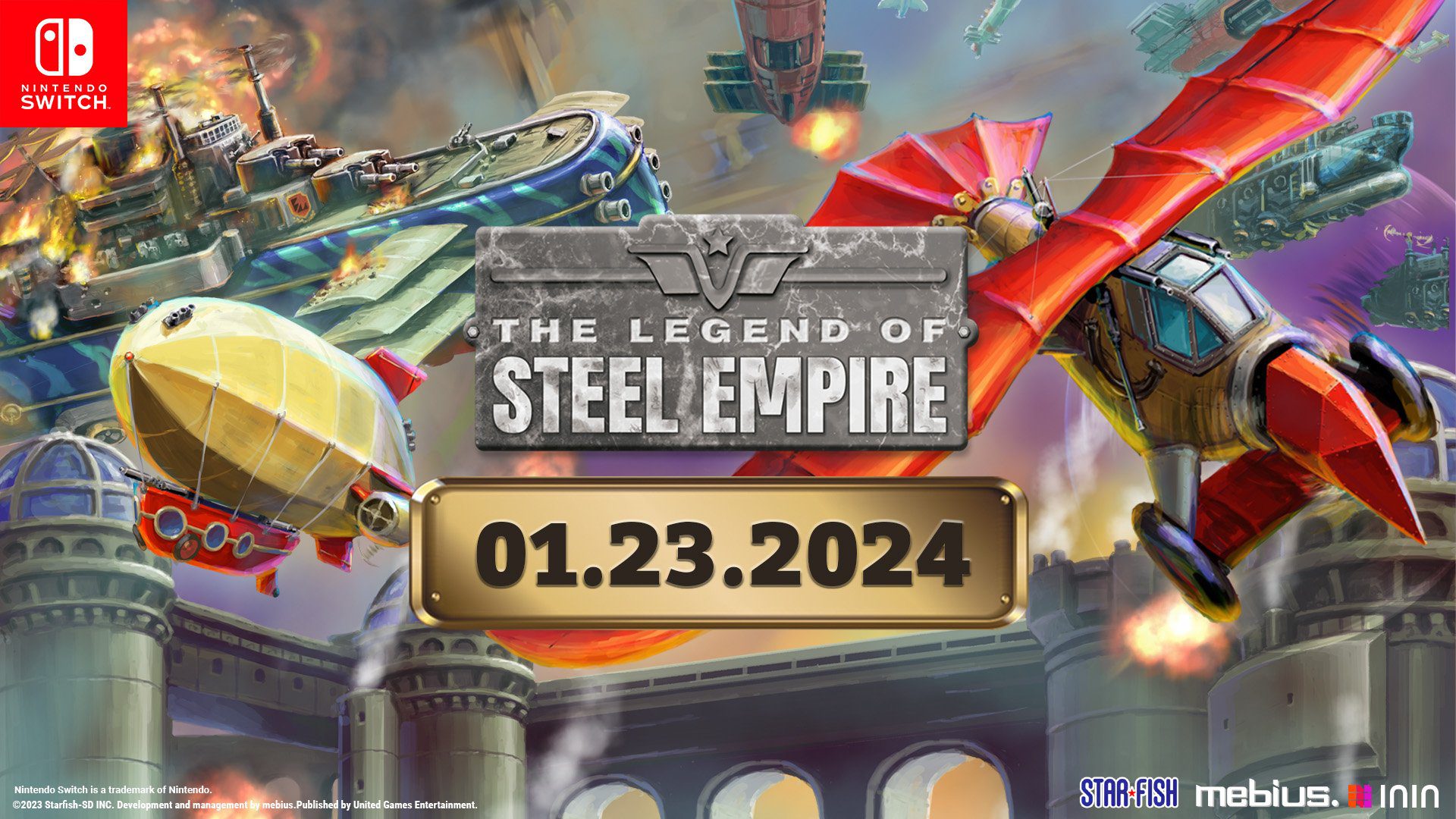 The Legend of Steel Empire pour Switch sera lancé le 23 janvier    
