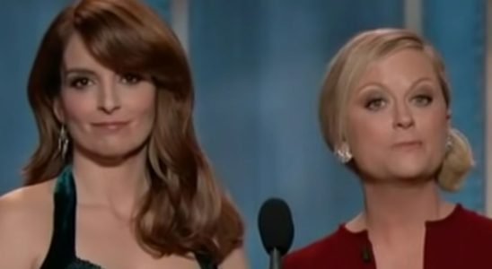 Tina Fey and Amy Poehler hosting the Golden Globes