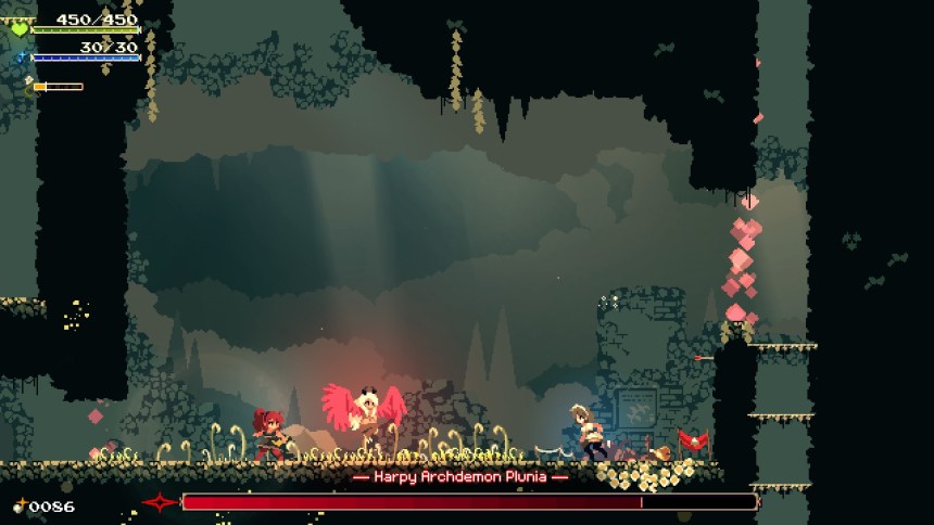 Momodora : combat contre le boss Moonlit Farewell