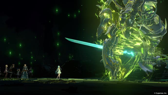 Capture d'écran de Granblue Fantasy Relink montrant un boss.