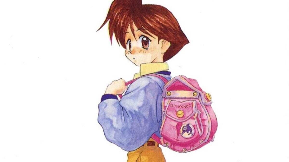 Umihara Kawase pour SNES a les jambes sous l'extérieur de sa poubelle
