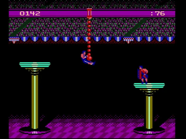 Boulet de canon humain 8 bits American Gladiators