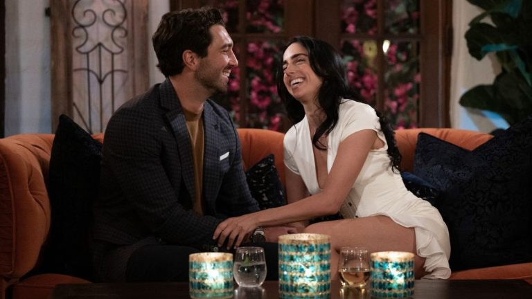 Joey Graziadei and Maria Georgas on The Bachelor.