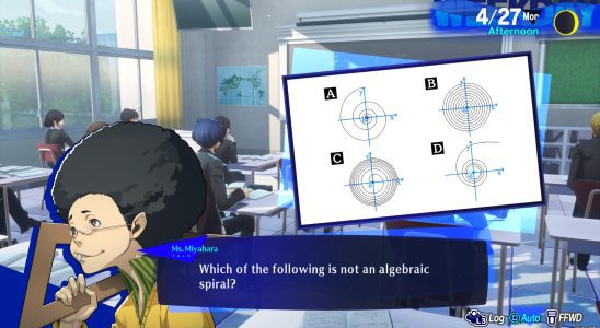 All Class Answers In Persona 3 Reload