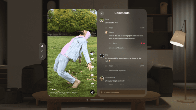 TikTok lance une application « réinventée » pour Apple Vision Pro