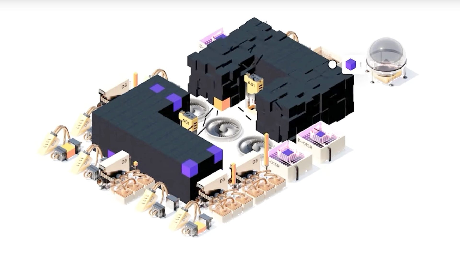 Factorio rencontre Monument Valley dans le nouveau simulateur d'usine Sixty Four
