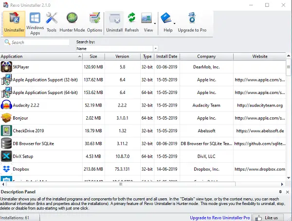 Revo Uninstaller Version gratuite