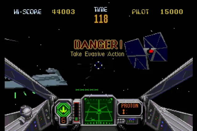 Star Wars Arcade TIE Fighter Cul