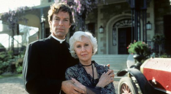 Richard Chamberlain and Barbara Stanwyck in 1983 TV Miniseries