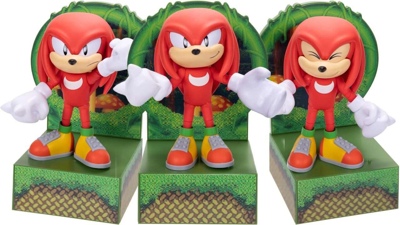 Les fans de Sonic devraient découvrir cette figurine d'action Knuckles avec un présentoir holographique
