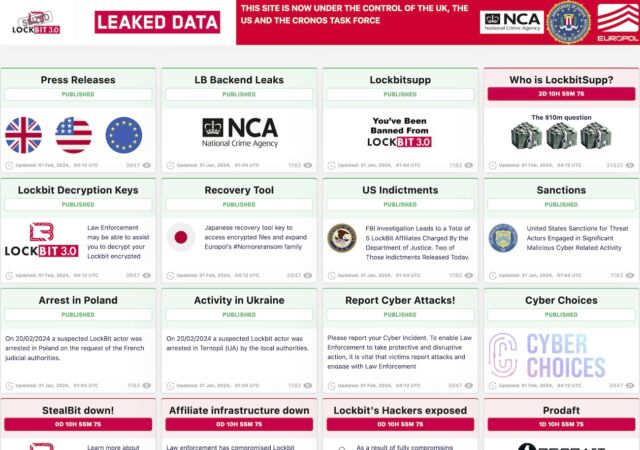 Le site Web sombre LockBit avait autrefois l'habitude de nommer et de faire honte aux victimes, affichant des entrées telles que "communiqués de presse," "Fuites du back-end LB," et "LockbitSupp Vous avez été banni de Lockbit 3.0."