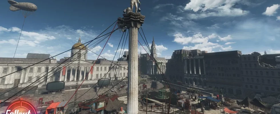 Fallout London: Nelson's Column in Trafalgar Square, London.