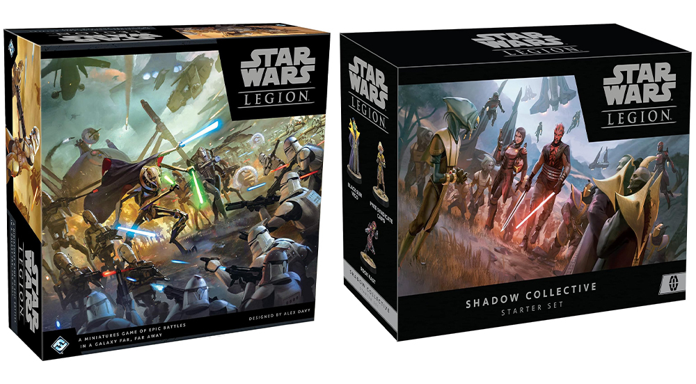 Star Wars Legion - Coffret de base Clone Wars et Star Wars Legion - Coffret de démarrage Shadow Collective