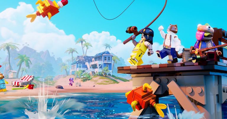 Même Lego Fortnite adore les mini-jeux de pêche
