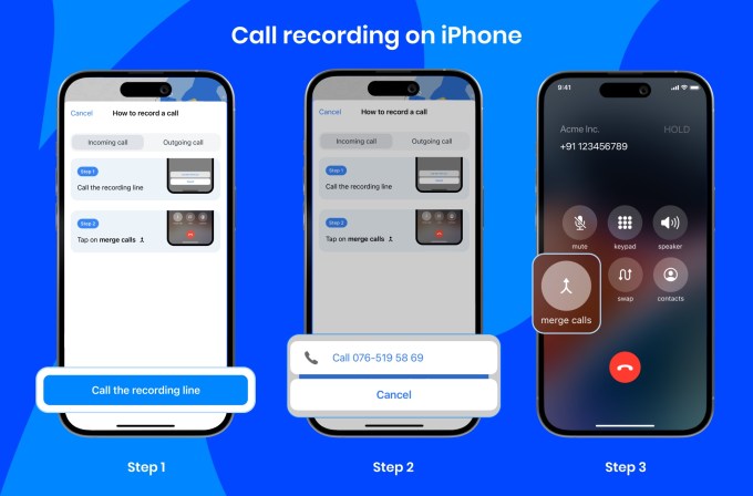 Fonction d'enregistrement Truecaller pour iPhone