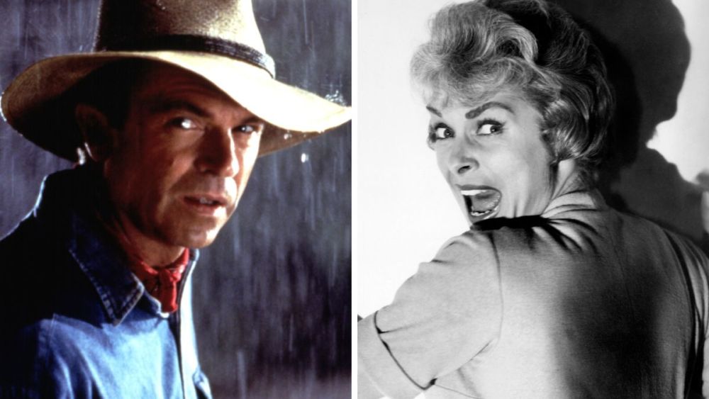 Sam Neill in 'Jurassic Park' and Janet Leigh in 'Psycho'