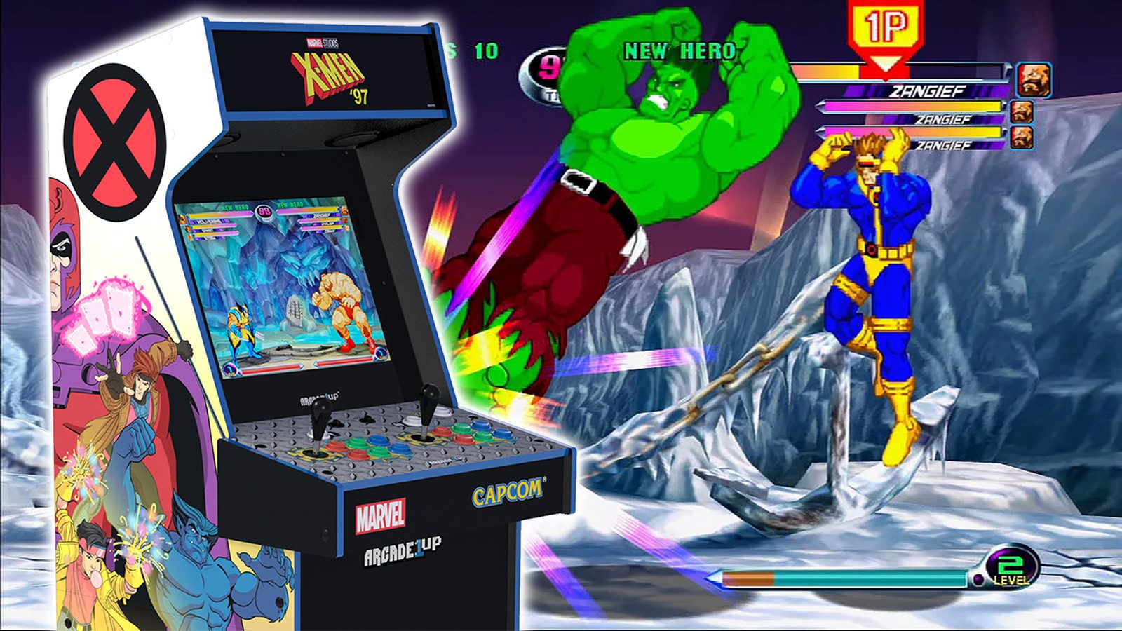 Cool Stuff : célébrez X-Men '97 avec l'armoire de jeux vidéo Marvel Vs Capcom 2 d'Arcade1Up
