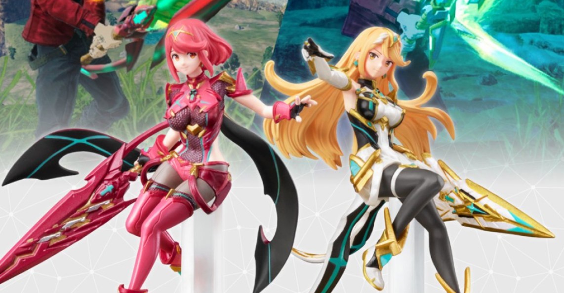 Les figurines amiibo Pyra + Mythra sortent en pack de 2 avec une date de sortie en juillet 2023, et les amiibo XC3 Noah & Mio ont également été annoncés.  Chroniques de Xenoblade 2 3