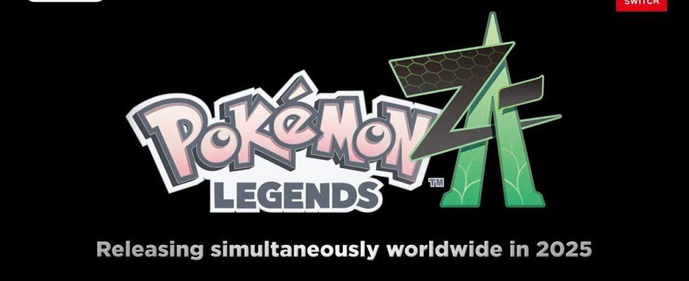 Pokemon Legends ZA annoncé pour Switch