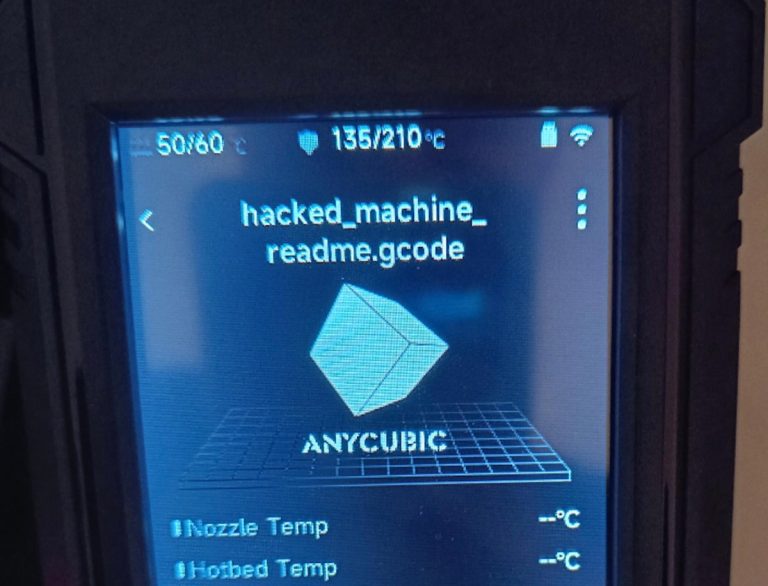 Les utilisateurs d’Anycubic affirment que leurs imprimantes 3D ont été piratées pour les avertir d’une faille de sécurité