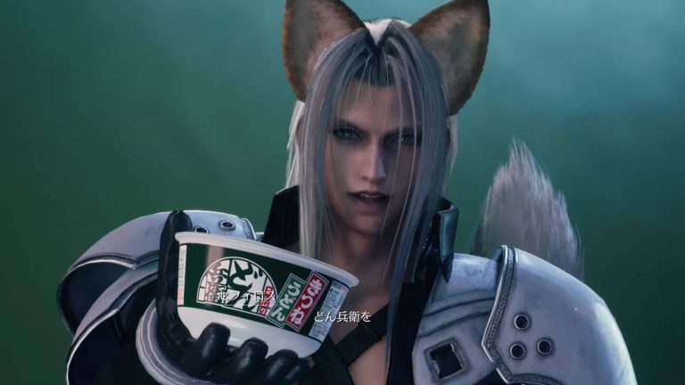 Sephiroth de Final Fantasy VII Rebirth se transforme en un Fox Boy tentant dans une publicité japonaise hilarante
