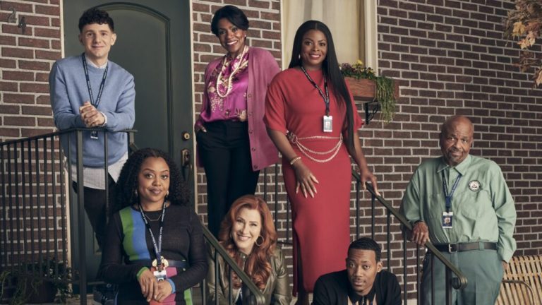 Quinta Brunson as Janine, Sheryl Lee Ralph as Barbara, Tyler James Williams as Gregory, Janelle James as Ava, Lisa Ann Walter as Melissa, Chris Perfetti as Jacob, and William Stanford Davis as Mr. Johnson for 