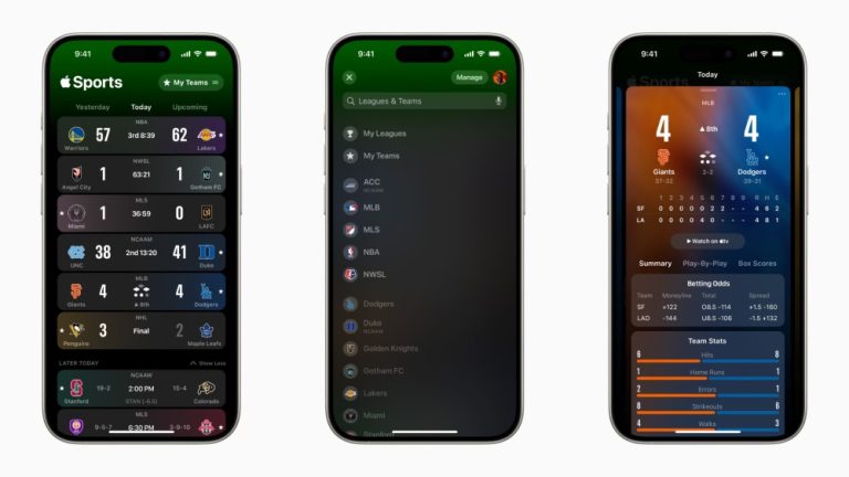 Apple Sports app