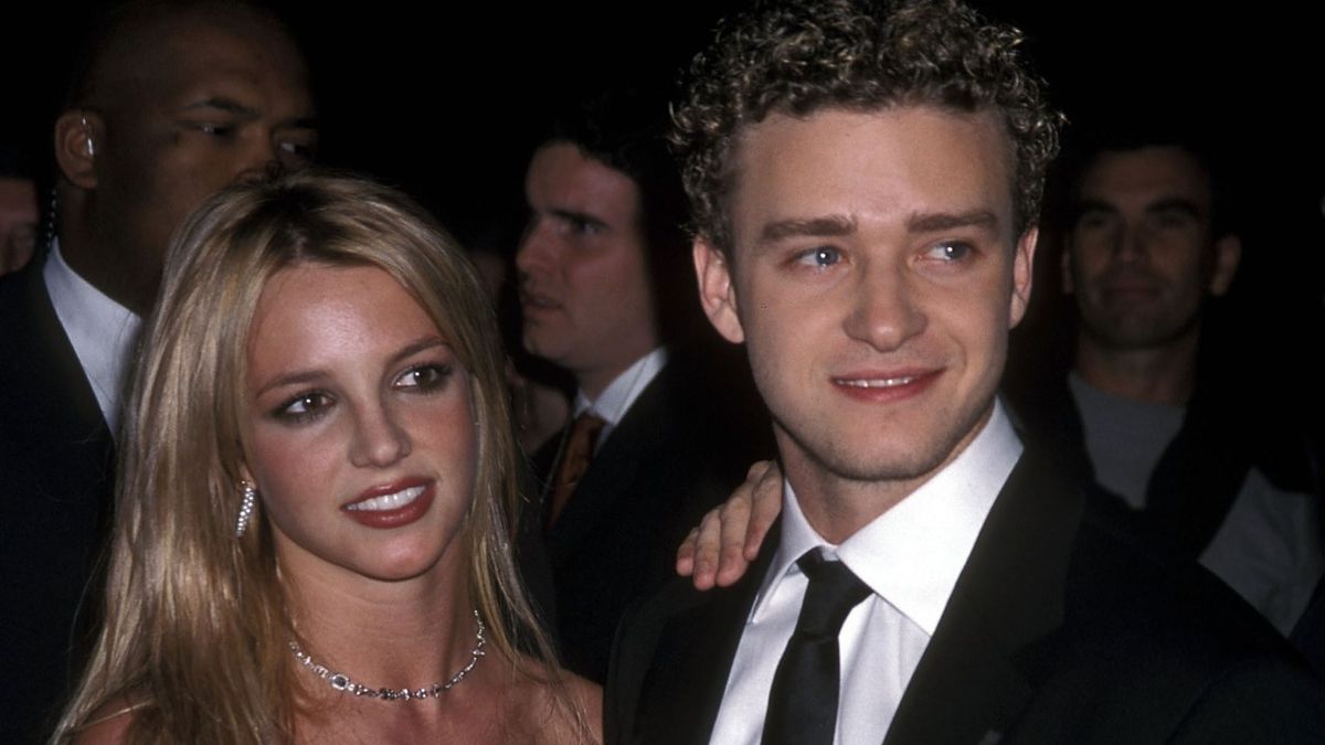 Singer Britney Spears and singer Justin Timberlake of N