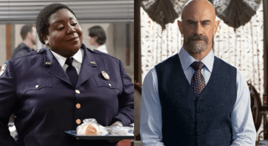 Lacretta as Gurgs on Night Court and Christopher Meloni as Stabler on Law & Order: Organized Crime