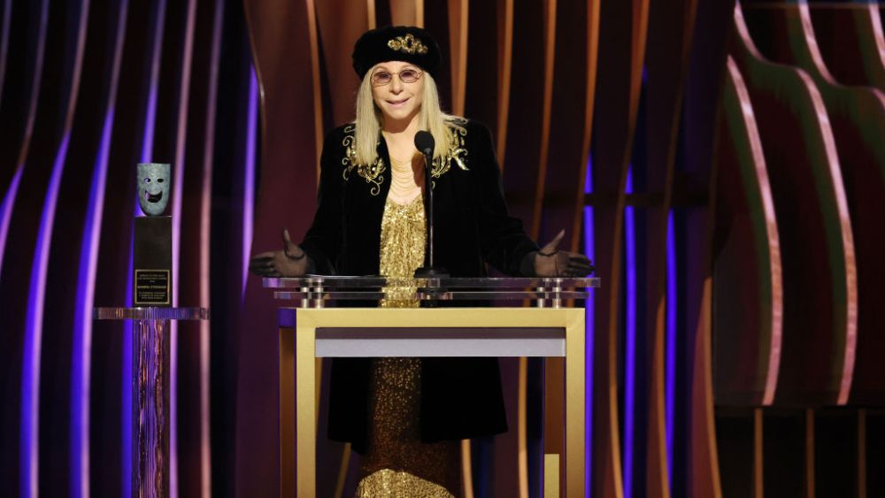 Los Angeles, CA - February 24: Barbra Streisand photographed during the 30th Screen Actors Guild Awards in Shrine Auditorium and Expo Hall in Los Angeles, CA, Saturday, Feb. 24, 2024. (Robert Gauthier / Los Angeles Times via Getty Images)