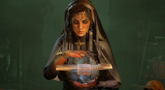 Diablo 4 shop fortune teller close-up