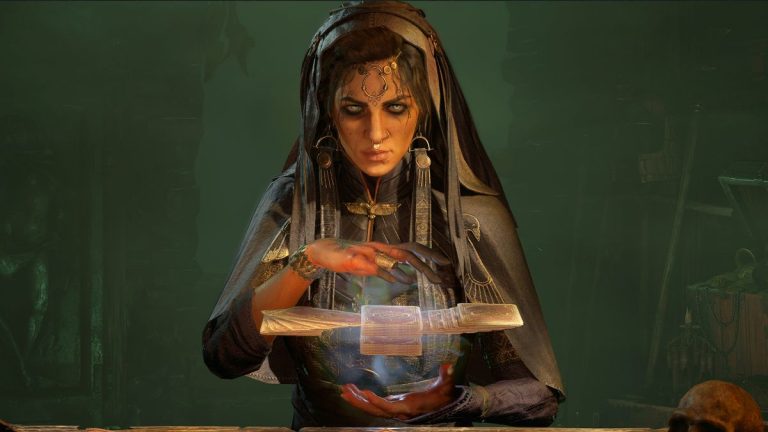 Diablo 4 shop fortune teller close-up