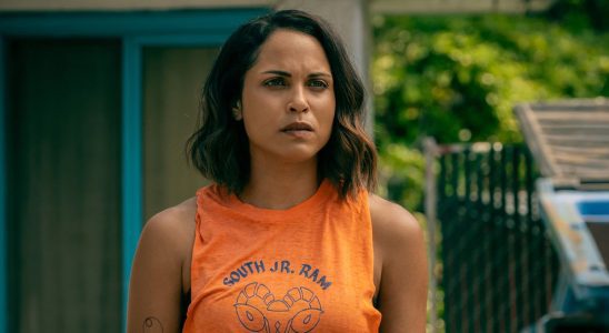 Monica Raymund as Jackie in Starz