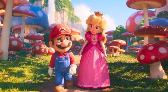 THE SUPER MARIO BROS. MOVIE, from left: Mario (voice: Chris Pratt), Princess Peach (voice: Anya Taylor-Joy), 2023. © Universal Pictures / Courtesy Everett Collection