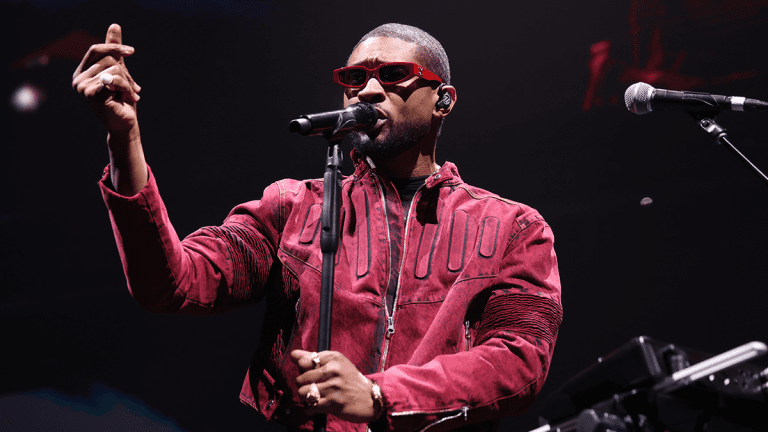 Usher performs onstage during iHeartRadio Channel 95.5