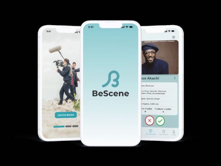 Découvrez BeScene, une application de réseautage de type Tinder pour l’industrie cinématographique