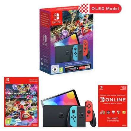 Ensemble console Nintendo Switch OLED et Mario Kart 8 Deluxe